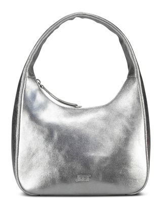 JOST Silver Shimmer Hobo Bag S Silver