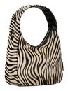 JOST Furry Zebra Hobo Bag S Zebra