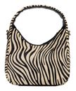 JOST Furry Zebra Hobo Bag S Zebra