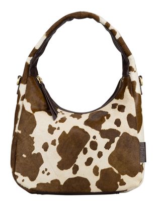 JOST Furry Cow Hobo Bag S Brown