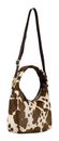 JOST Furry Cow Hobo Bag S Brown
