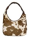 JOST Furry Cow Hobo Bag S Brown