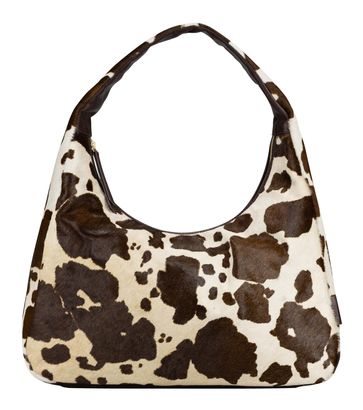 JOST Furry Cow Hobo Bag L Brown