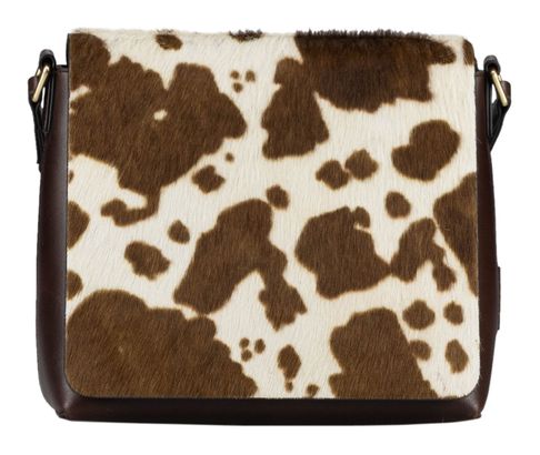 JOST Furry Cow Shoulder Bag M Brown