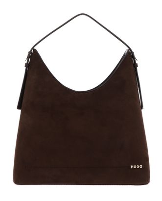 HUGO Yorih Hobo Bag Dark Brown