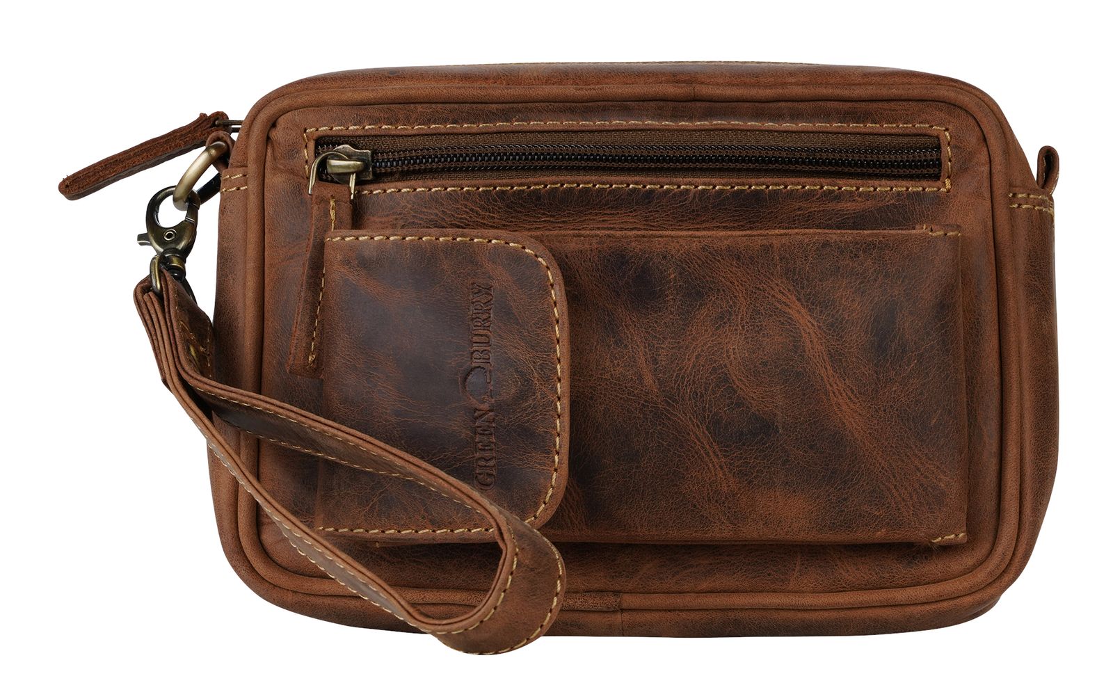 GREENBURRY Vintage Wrist Bag Brown