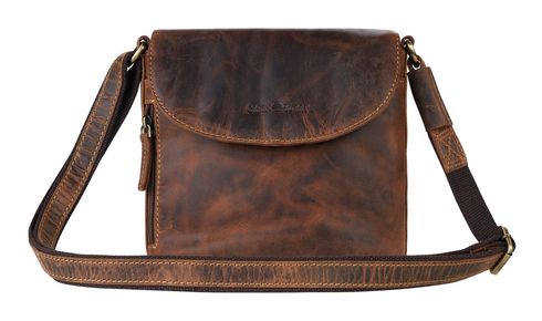 GREENBURRY Vintage Crossbody Bag Brown GREENBURRY Vintage Crossbody Bag Brown