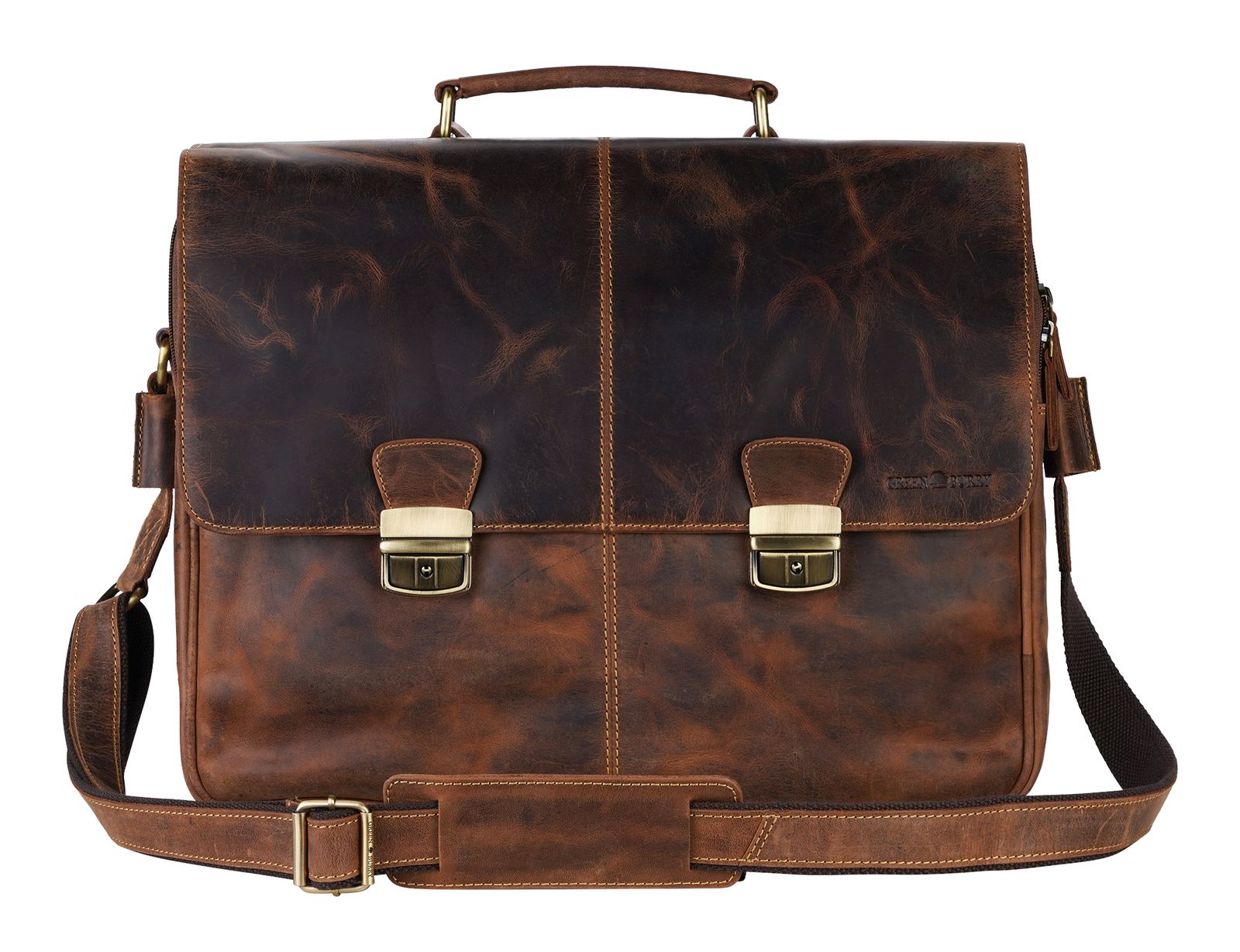 GREENBURRY Vintage Business Bag Brown
