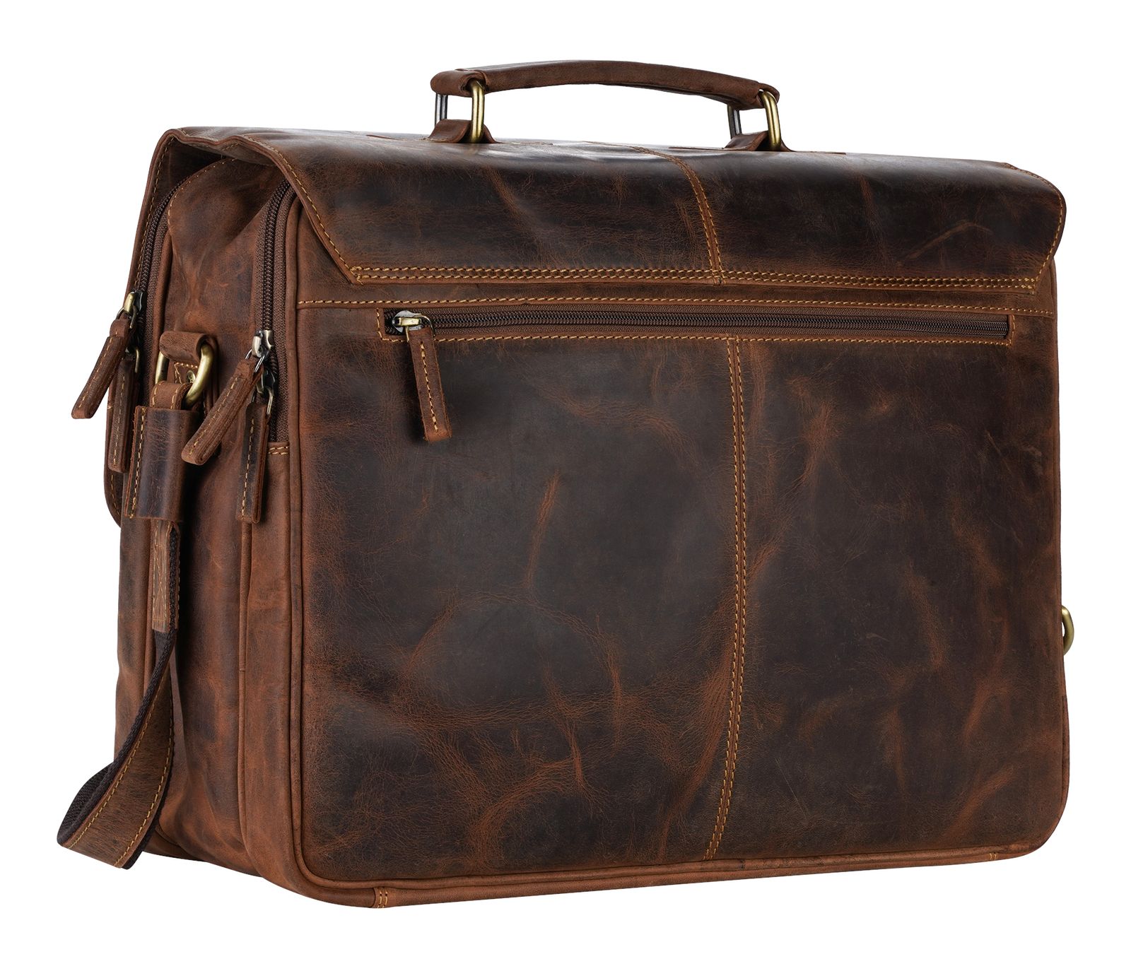 GREENBURRY Vintage Business Bag Brown GREENBURRY Vintage Business Bag Brown