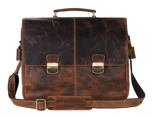 GREENBURRY Vintage Business Bag Brown