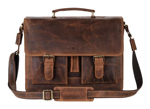 GREENBURRY Vintage Business Bag Brown GREENBURRY Vintage Business Bag Brown