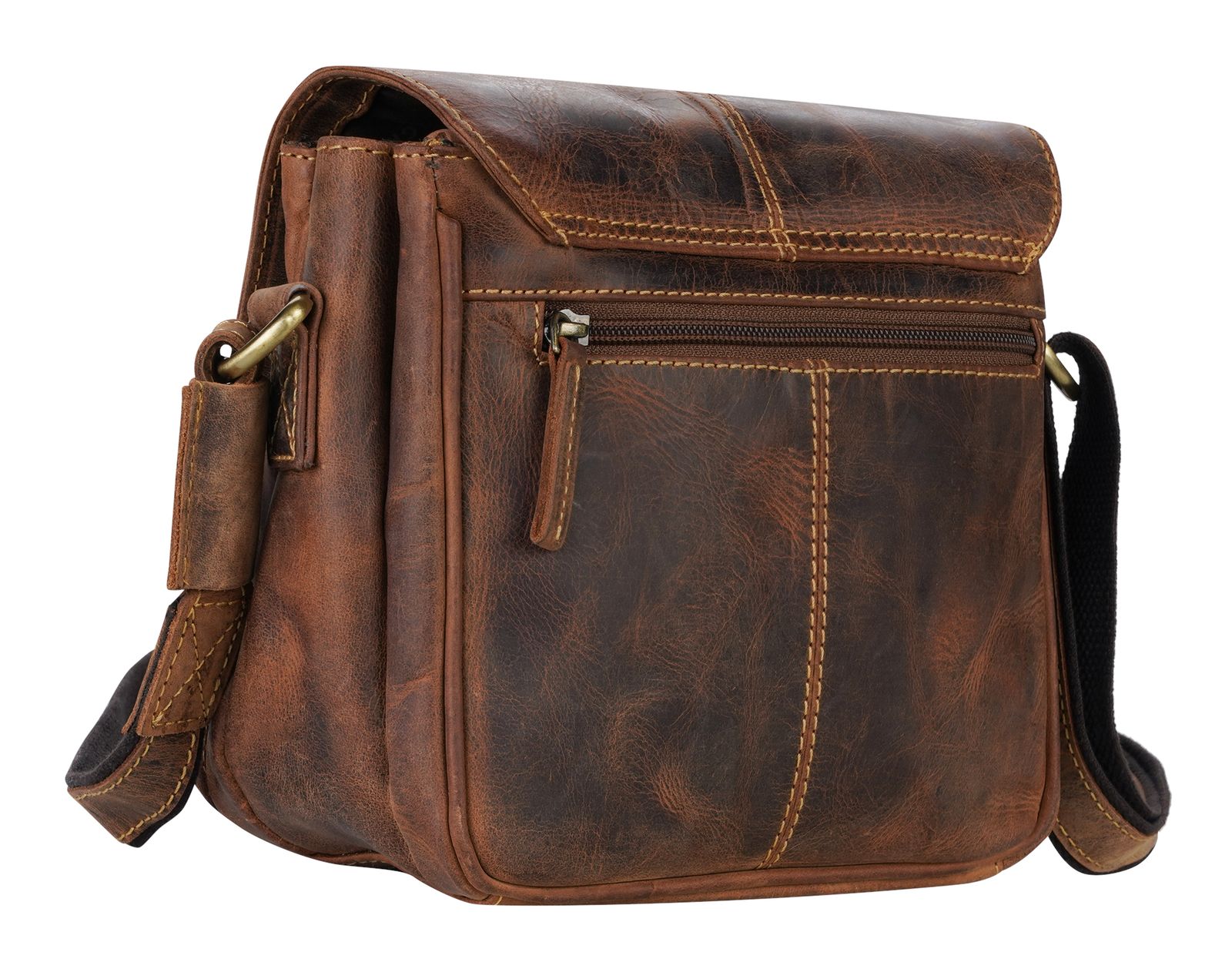 GREENBURRY Vintage Crossbody Bag Brown GREENBURRY Vintage Crossbody Bag Brown
