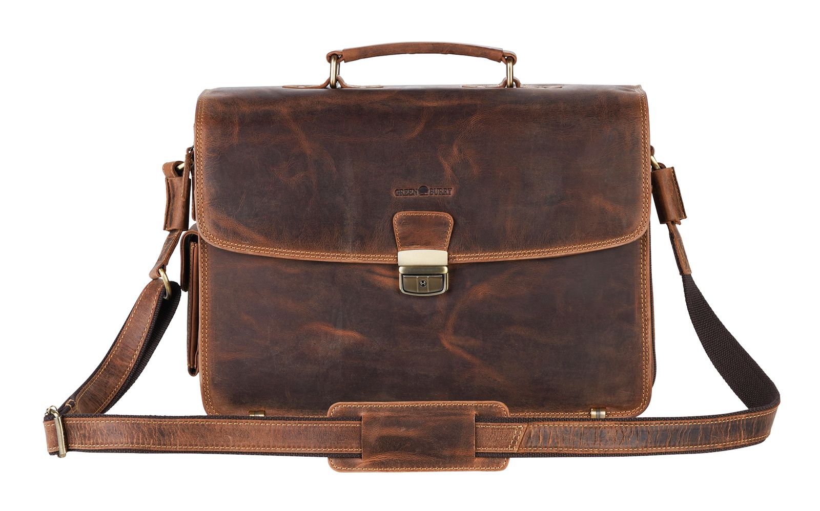 GREENBURRY Vintage Business Bag Brown