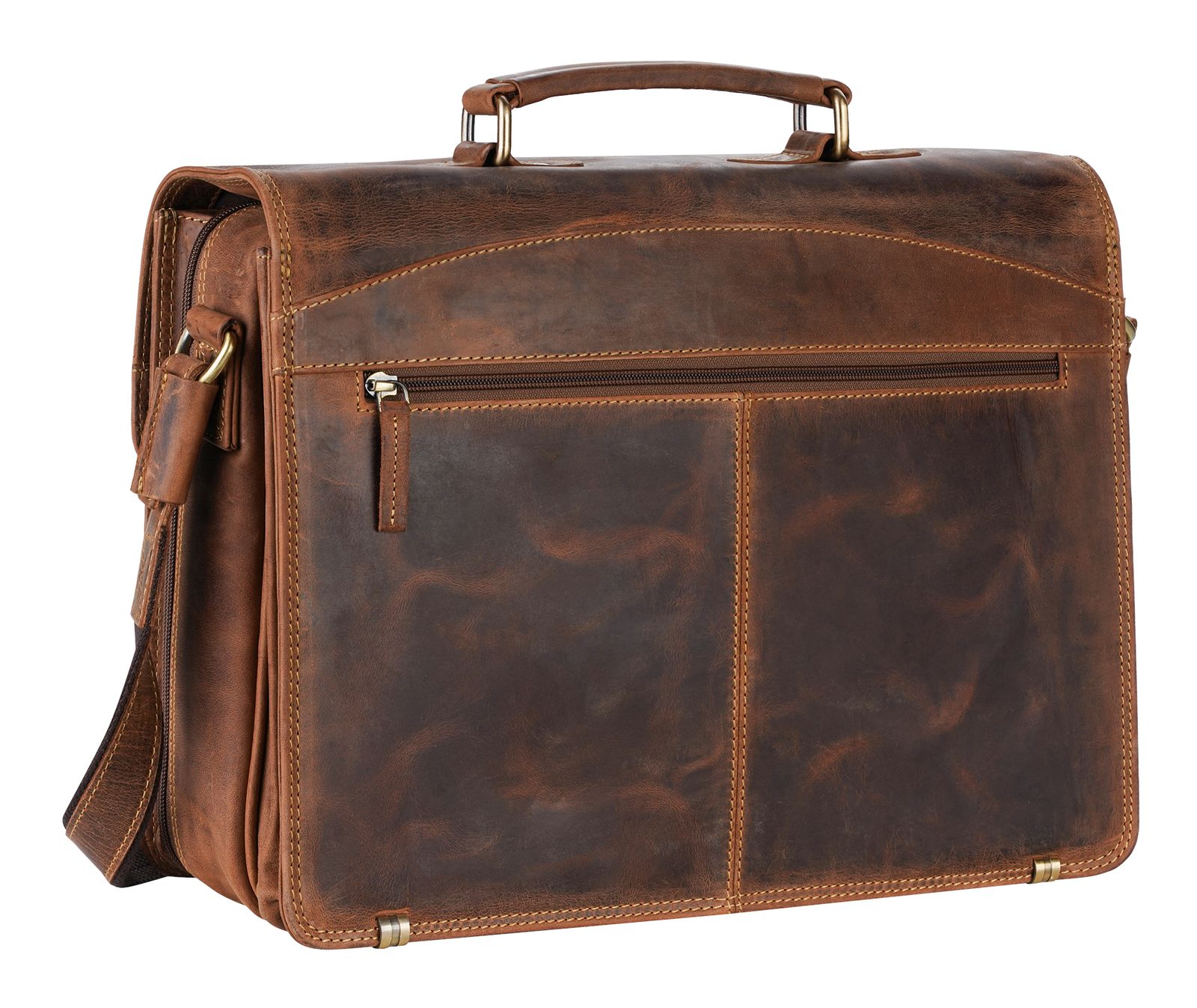 GREENBURRY Vintage Business Bag Brown GREENBURRY Vintage Business Bag Brown