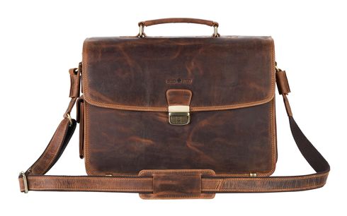 GREENBURRY Vintage Business Bag Brown GREENBURRY Vintage Business Bag Brown