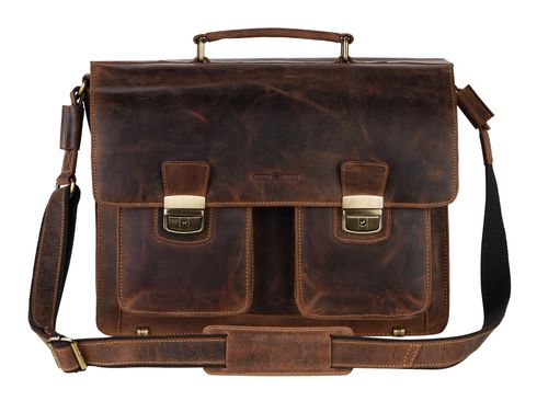 GREENBURRY Vintage Business Bag Brown GREENBURRY Vintage Business Bag Brown
