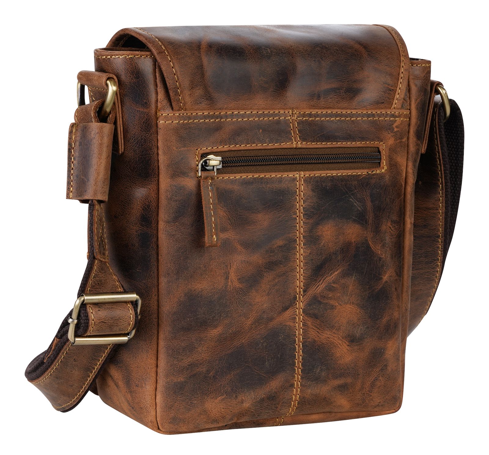 GREENBURRY Vintage Crossbody Bag Brown GREENBURRY Vintage Crossbody Bag Brown