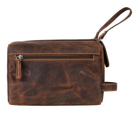 GREENBURRY Vintage Toilet Bag Brown