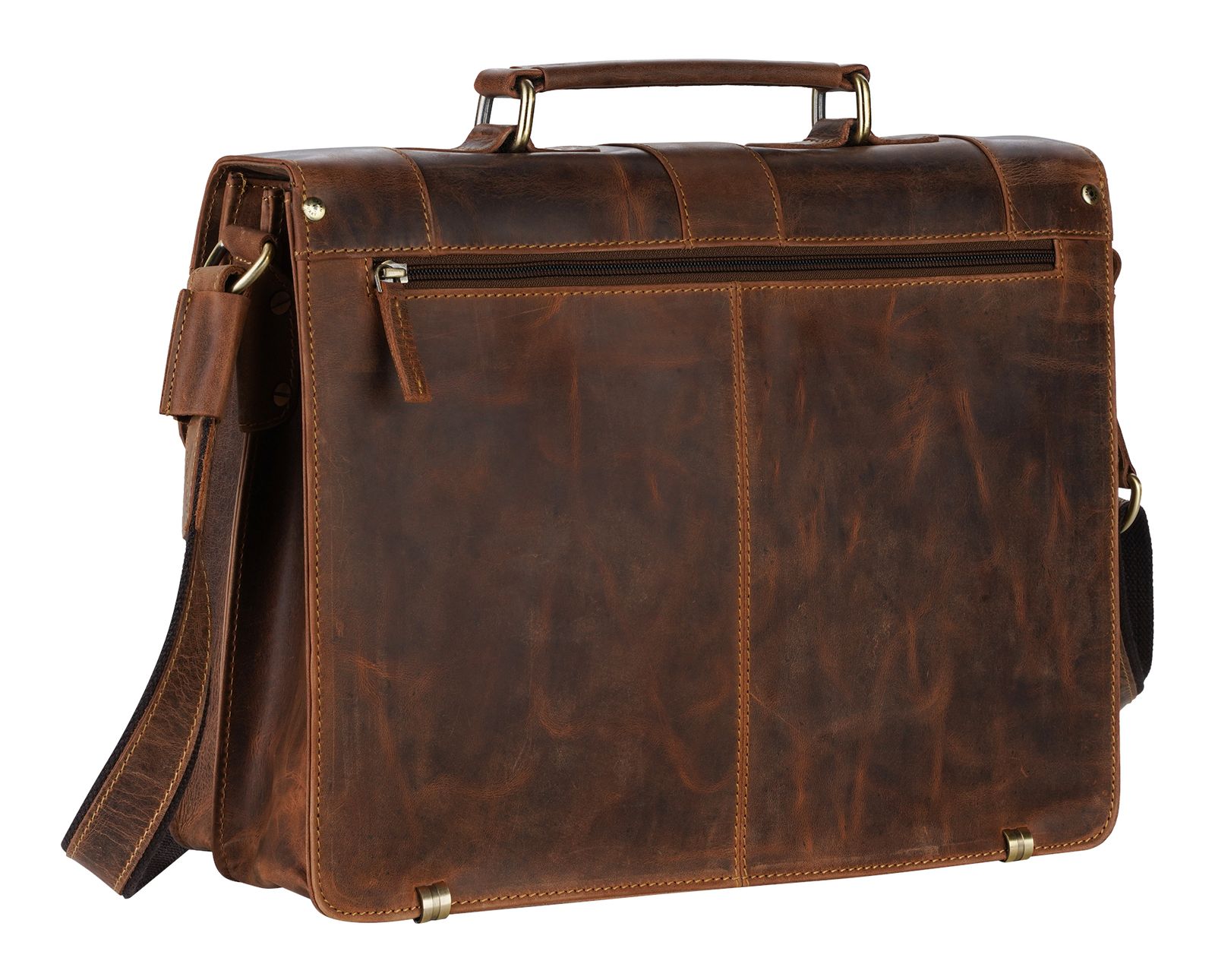 GREENBURRY Vintage Brief Case Brown GREENBURRY Vintage Brief Case Brown