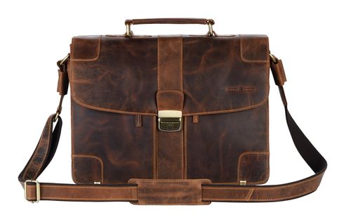 GREENBURRY Vintage Brief Case Brown
