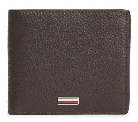 TOMMY HILFIGER TH Central CC Flap and Coin Wallet Coffee Bean