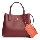 TOMMY HILFIGER Icon Mini Satchel Velvet Maroon