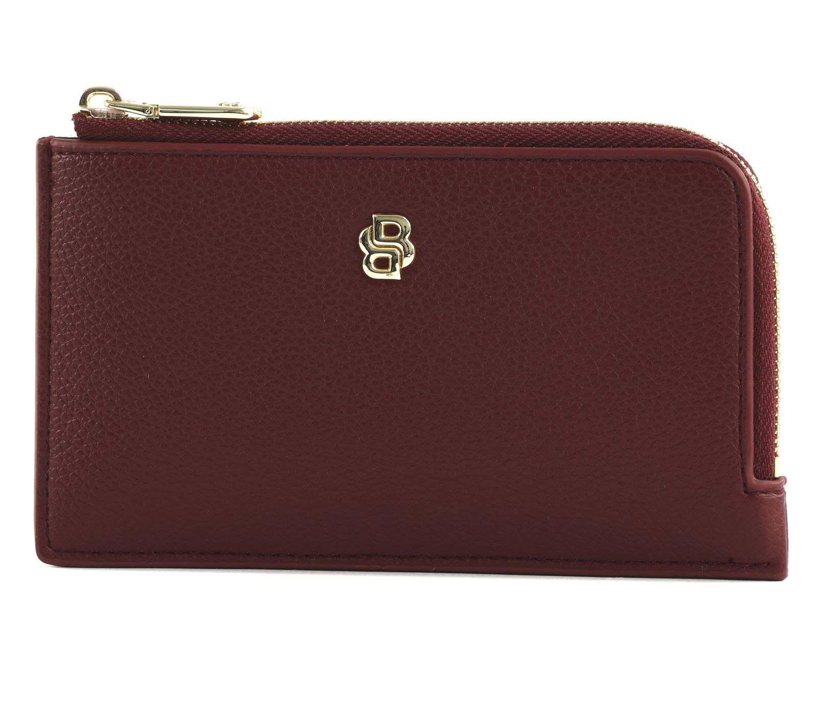 HUGO BOSS Signature Lady Card Holder Burgundy HUGO BOSS Signature Lady Card Holder Burgundy
