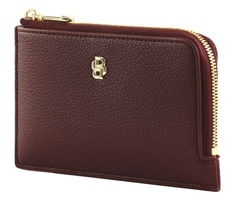 HUGO BOSS Signature Lady Card Holder Burgundy HUGO BOSS Signature Lady Card Holder Burgundy