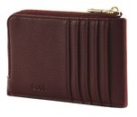 HUGO BOSS Signature Lady Card Holder Burgundy HUGO BOSS Signature Lady Card Holder Burgundy