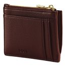 HUGO BOSS Signature Lady Card Holder Burgundy HUGO BOSS Signature Lady Card Holder Burgundy