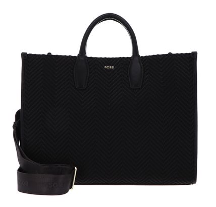 BOSS Sandy Med Tote Bag Dark Brown