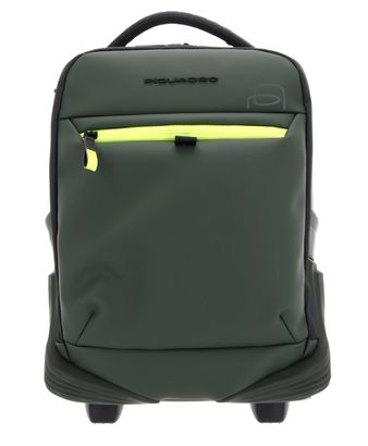 PIQUADRO Corner 2O Trolley Backpack Underseater Verde