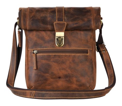 GREENBURRY Vintage Foldflap Crossbody Bag Brown