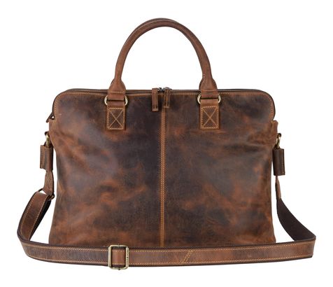 GREENBURRY Vintage Business Shopper Brown