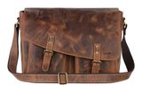 GREENBURRY Vintage Crossbody Bag XL Brown