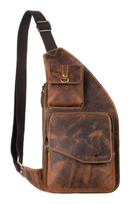 GREENBURRY Vintage Sling Bag Brown