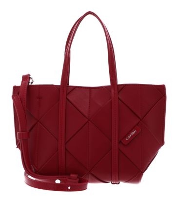 Calvin Klein Woven Mini Tote Crossbody Bordeaux Wine Calvin Klein Woven Mini Tote Crossbody Bordeaux Wine