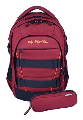 McNeill LUCA 2:0 School Backpack Bordeaux & Orange McNeill LUCA 2:0 School Backpack Bordeaux & Orange