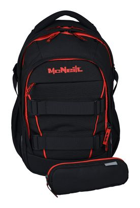McNeill LUCA 2:0 School Backpack Black & Red