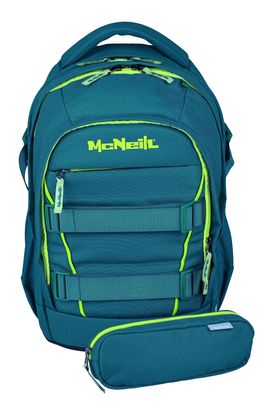 McNeill LUCA 2:0 School Backpack Petrol & Light Green