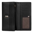 bugatti Emilia Ladies Long Wallet With Flap Black