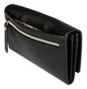 bugatti Emilia Ladies Long Wallet With Flap Black