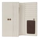 bugatti Emilia Ladies Long Wallet With Flap Creme