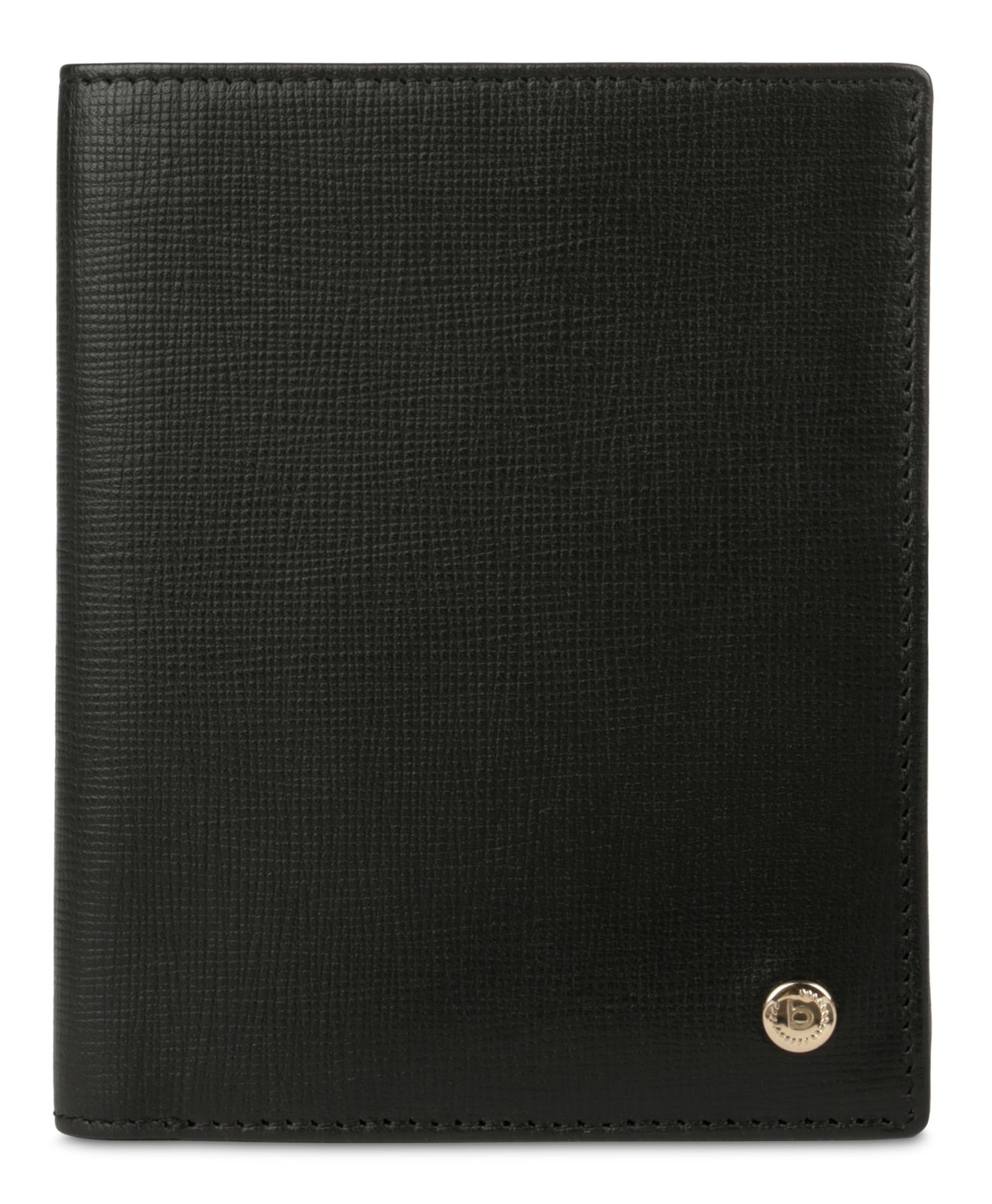 bugatti Roccia Upright Wallet with flap Black