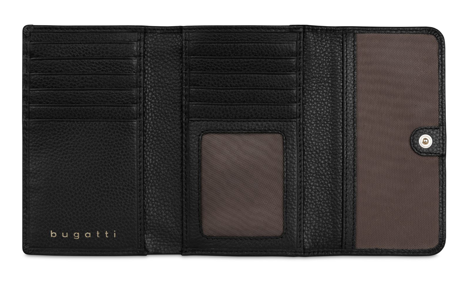 bugatti Emilia Ladies Wallet With Flap Black bugatti Emilia Ladies Wallet With Flap Black