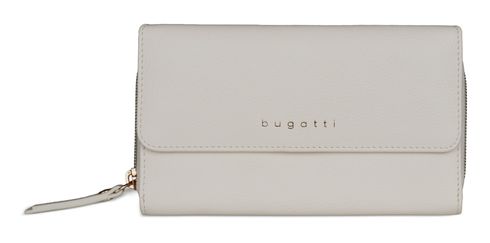 bugatti Emilia Ladies Long Wallet With Flap Creme