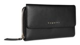 bugatti Emilia Ladies Long Wallet With Flap Black