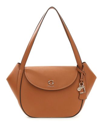 GUESS Coleen Flap Shoulder Bag Caramel