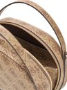 GUESS Coleen Logo Top Zip Crossbody Latte Logo