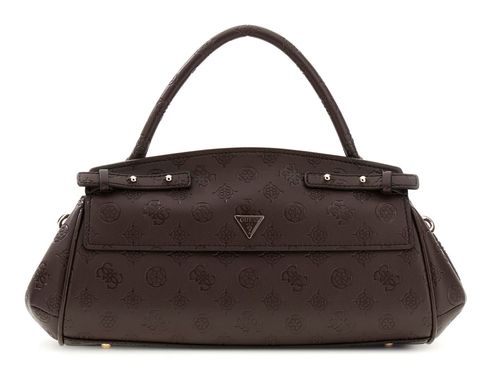 GUESS Diana Top Handle Flap M Chocolate Logo